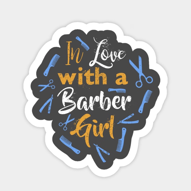 In love with a Barber Girl Sticker by Aendovah